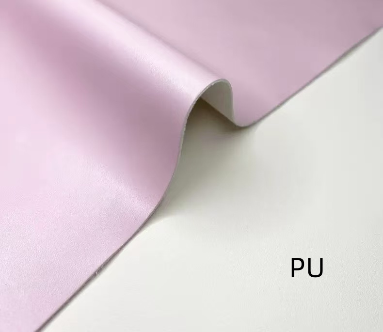 close-up of PU leather texture for handbags