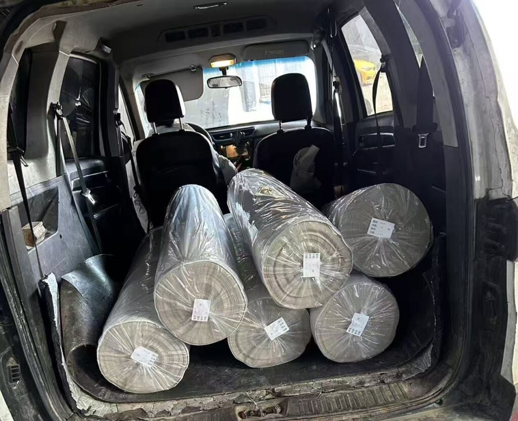 Small-batch synthetic leather shipment