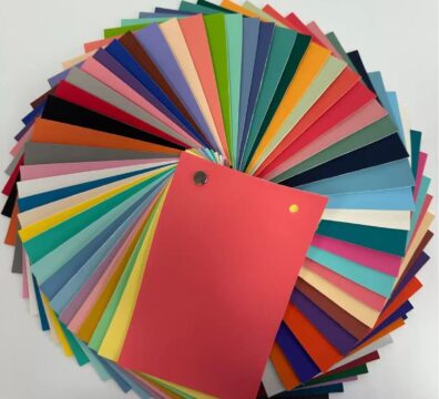 “Various colors of artificial leather samples for sofa and furniture use by ZD Leather China